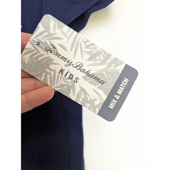 Tommy Bahama Kids Tee Large 10/12 Blue Green St Patricks - Picture 6 of 10